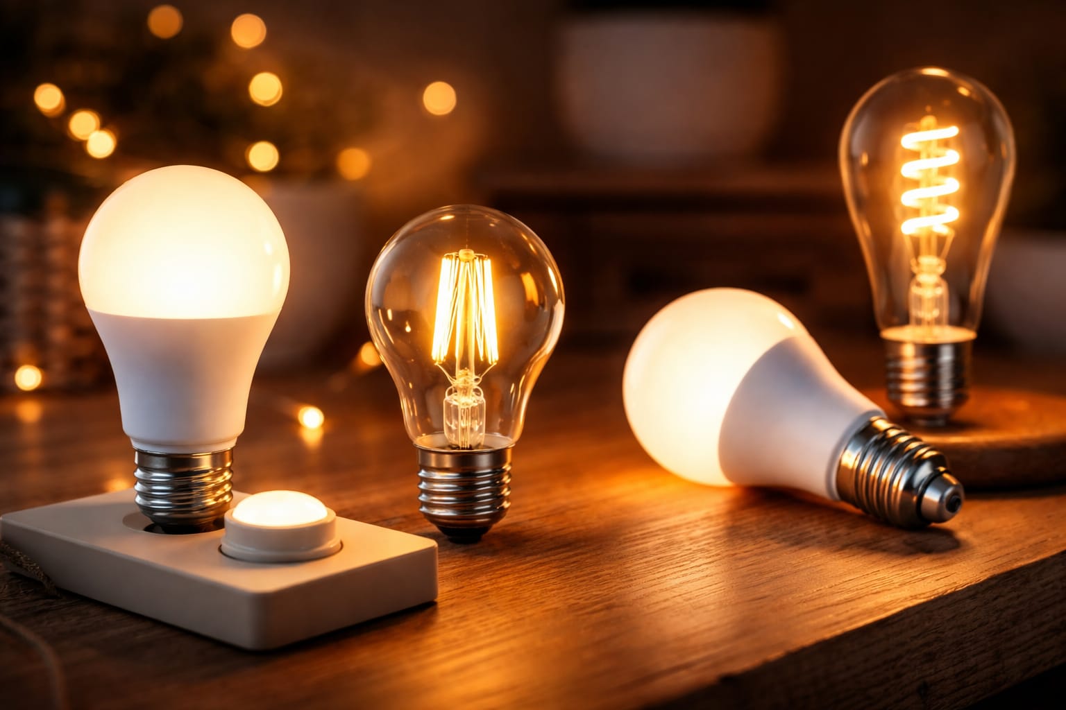 dimmer-friendly LED bulbs tested with adjustable light levels