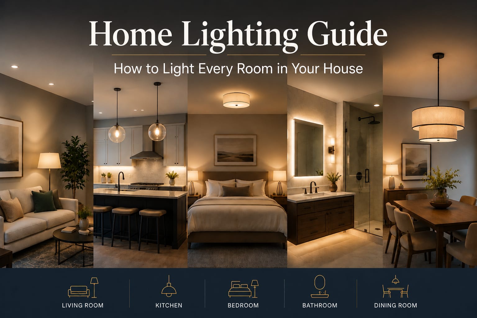 Home lighting guide showing how to light every room in your house